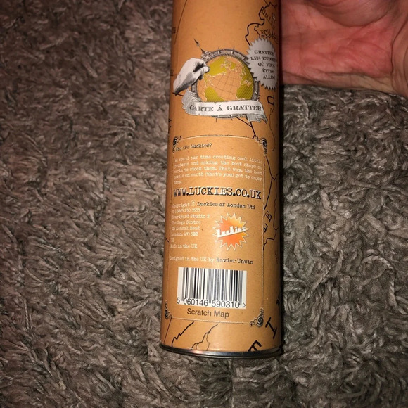 Brand new! Scratch Off World Map Original by Luckies of London (UK), large sz - Picture 10 of 12